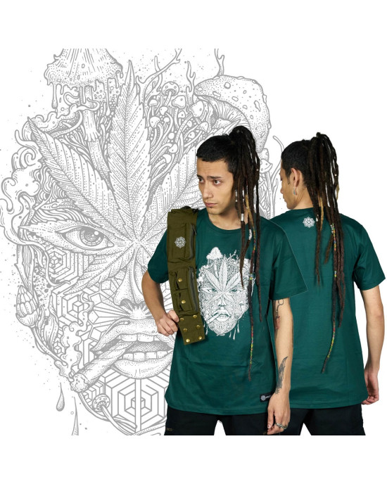TShirt Mandala Stoned Σκούρο Πράσινο