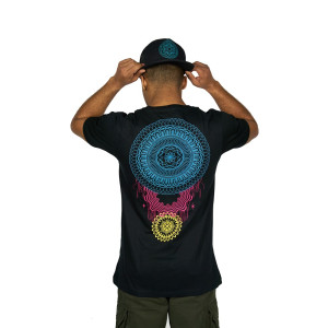 TShirt Mandala Vibration Μαύρο