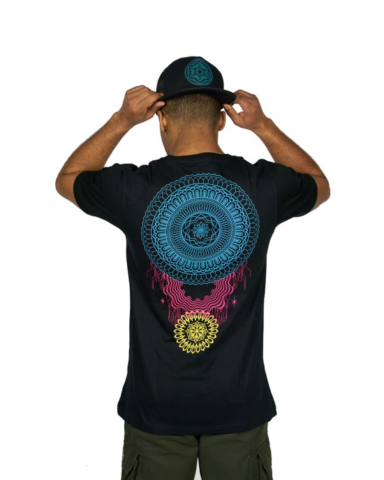 TShirt Mandala Vibration Μαύρο