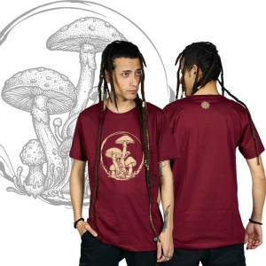 TShirt Mushrooms Μπορντό