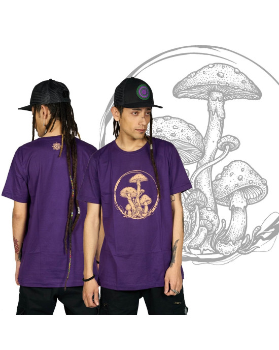 TShirt Mushrooms Μωβ