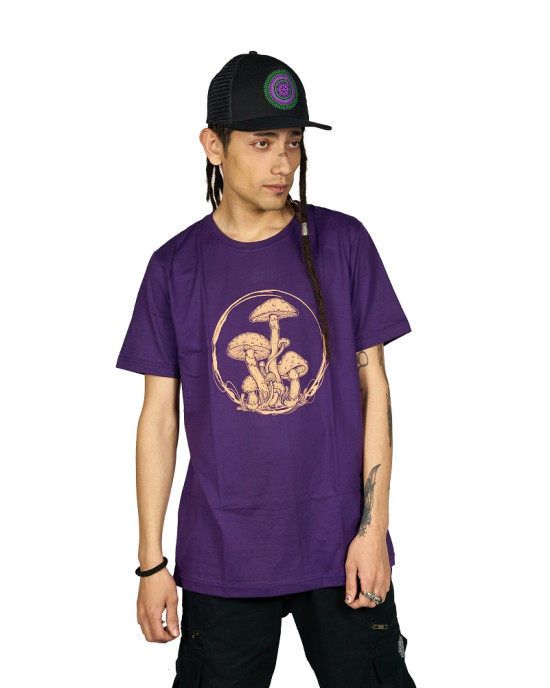 TShirt Mushrooms Μωβ