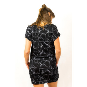 Φόρεμα Mini με Γεωμετρικά Σχέδια 2 Black