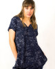 Φόρεμα Mini με Σχέδιο Πιτσιλιές Dark Blue