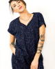 Φόρεμα Mini με Σχέδιο Αστέρια Dark Blue
