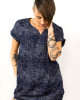 Φόρεμα Mini με Γεωμετρικά Σχέδια Dark Blue