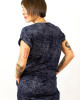 Φόρεμα Mini με Γεωμετρικά Σχέδια Dark Blue