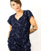 Φόρεμα Mini με Γεωμετρικά Σχέδια 2 Dark Blue