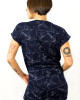 Φόρεμα Mini με Γεωμετρικά Σχέδια 2 Dark Blue