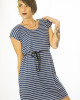 Φόρεμα Κοντομάνικο Ριγέ Ic43