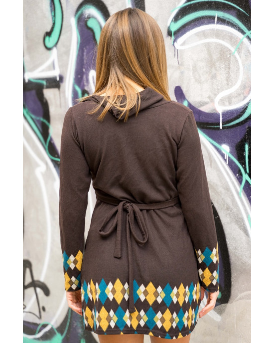 Φόρεμα Μακρυμάνικο Εμπριμέ Fst48