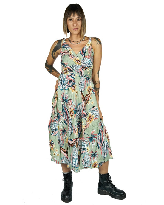 Φόρεμα Floral Κρουαζέ 