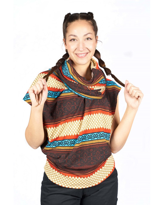 Μπλούζα Loose Fit Mandala Eμπριμέ