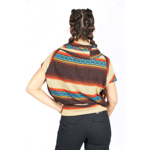 Μπλούζα Loose Fit Mandala Eμπριμέ