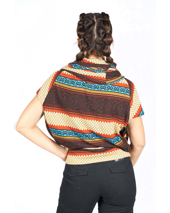 Μπλούζα Loose Fit Mandala Eμπριμέ