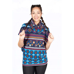 Μπλούζα Loose Fit Mandala Μπλε