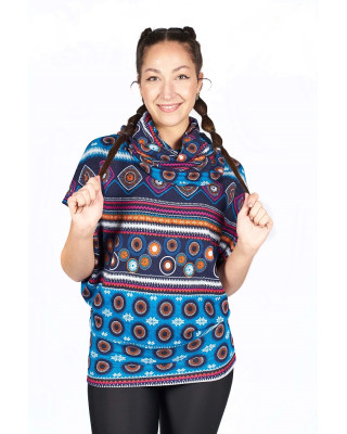 Μπλούζα Loose Fit Mandala Μπλε
