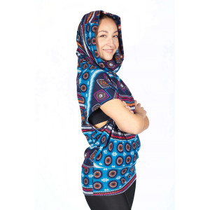 Μπλούζα Loose Fit Mandala Μπλε
