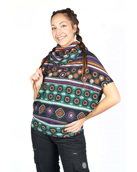 Μπλούζα Loose Fit Mandala Πράσινο