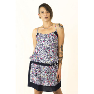 Φόρεμα Τιραντάκι Floral Άσπρο