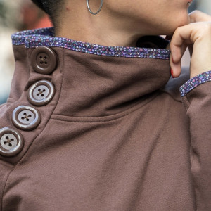 Φόρεμα Φούτερ Udg μακρύ μανίκι Brown