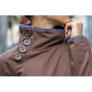 Φόρεμα Φούτερ Udg μακρύ μανίκι Brown