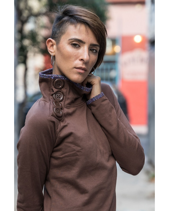 Φόρεμα Φούτερ Udg μακρύ μανίκι Brown