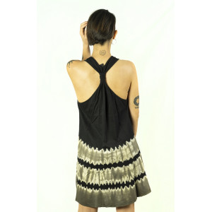 Φόρεμα Tie Dye Black 05