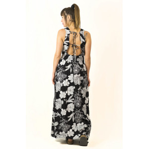 Φόρεμα Maxi Floral Μαύρο