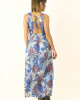 Φόρεμα Maxi Floral Μπλε