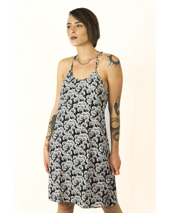 Φόρεμα Floral Μαύρο