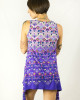 Mini Dress Γεωμετρικά Σχέδια Μωβ