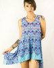 Mini Dress Γεωμετρικά Σχέδια Μπλε