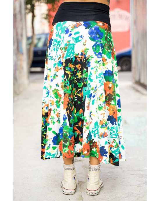 Φούστα Maxi Εμπριμέ Floral 06