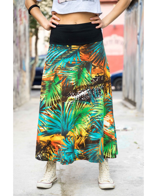 Φούστα Maxi Εμπριμέ Floral 09