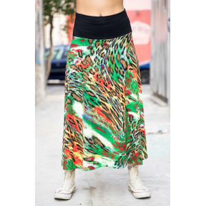 Φούστα Maxi Εμπριμέ Animal Print 10