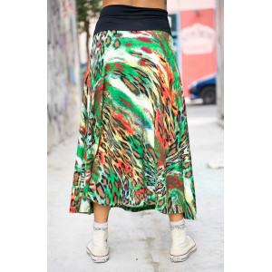 Φούστα Maxi Εμπριμέ Animal Print 10