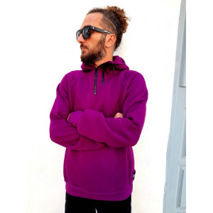 Half Zip Φούτερ Hoodie 2zip Purple
