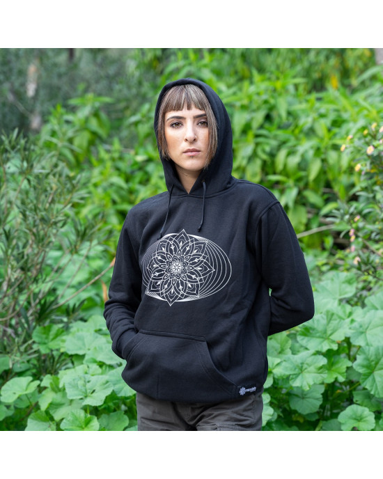 Mandala Flower Φούτερ Hoodie Black