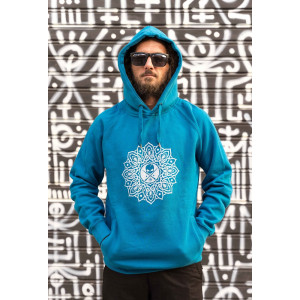Mandala Φούτερ - Hoodies-Scull-Light blue