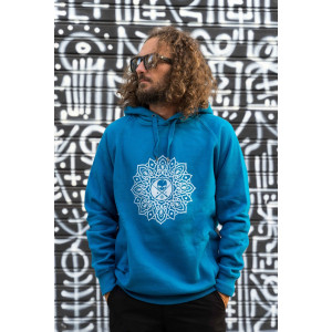 Mandala Φούτερ - Hoodies-Scull-Light blue