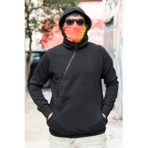 Mandala Φούτερ - Hoodies-1zip-Black