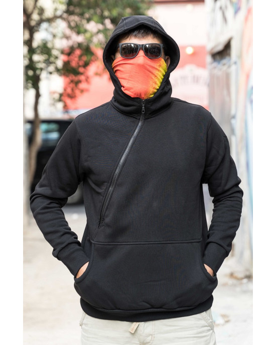 Mandala Φούτερ - Hoodies-1zip-Black
