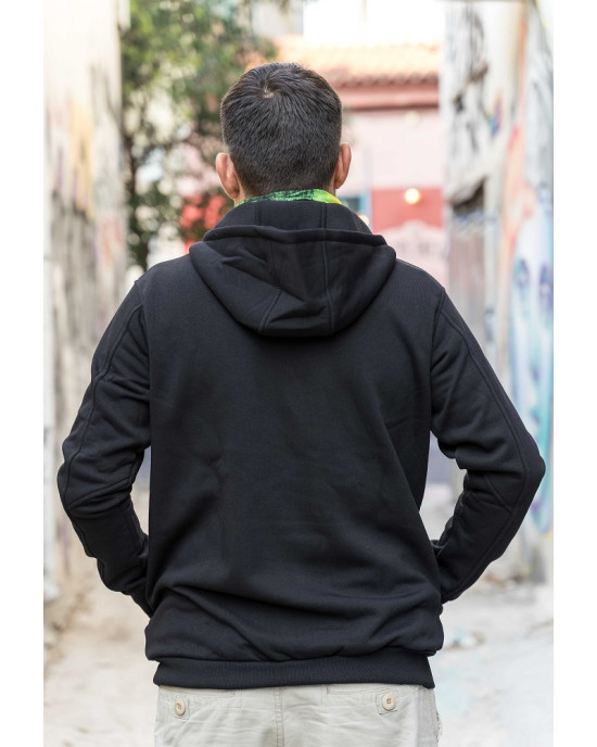 Mandala Φούτερ - Hoodies-1zip-Black