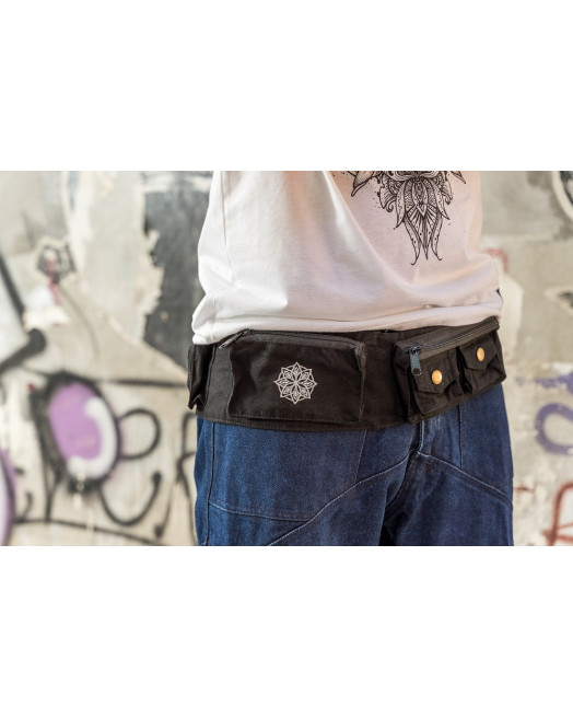 Moneybelt Τσαντάκι Μέσης Mandala 01 Black