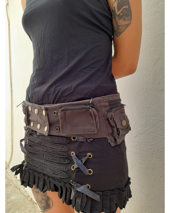 Moneybelt Τσαντάκι Μέσης Mandala 02 Dark Grey