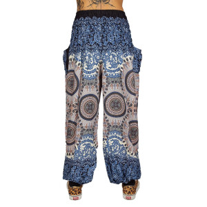 Παντελόνα Mandala Μπλε Offwhite