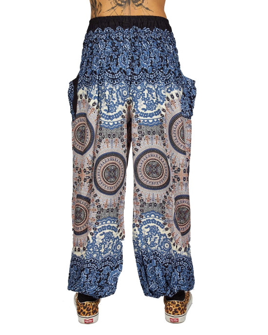 Παντελόνα Mandala Μπλε Offwhite