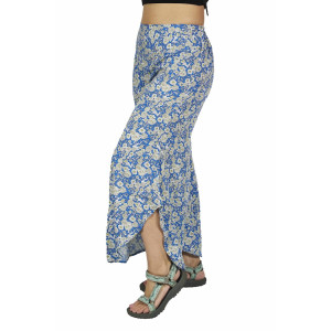 Γυναικεία Παντελόνα Floral Μπλε