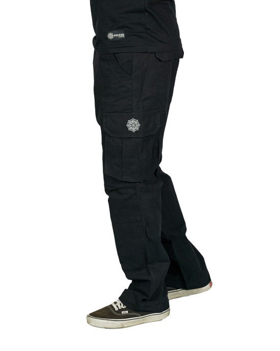 Cargo Pants Mandala 06 Black Unisex